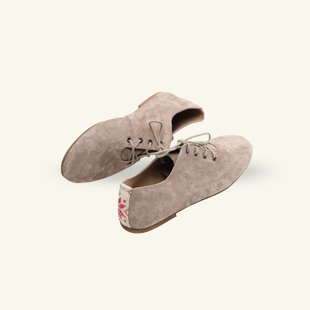 Lace-Up Oxford Flats